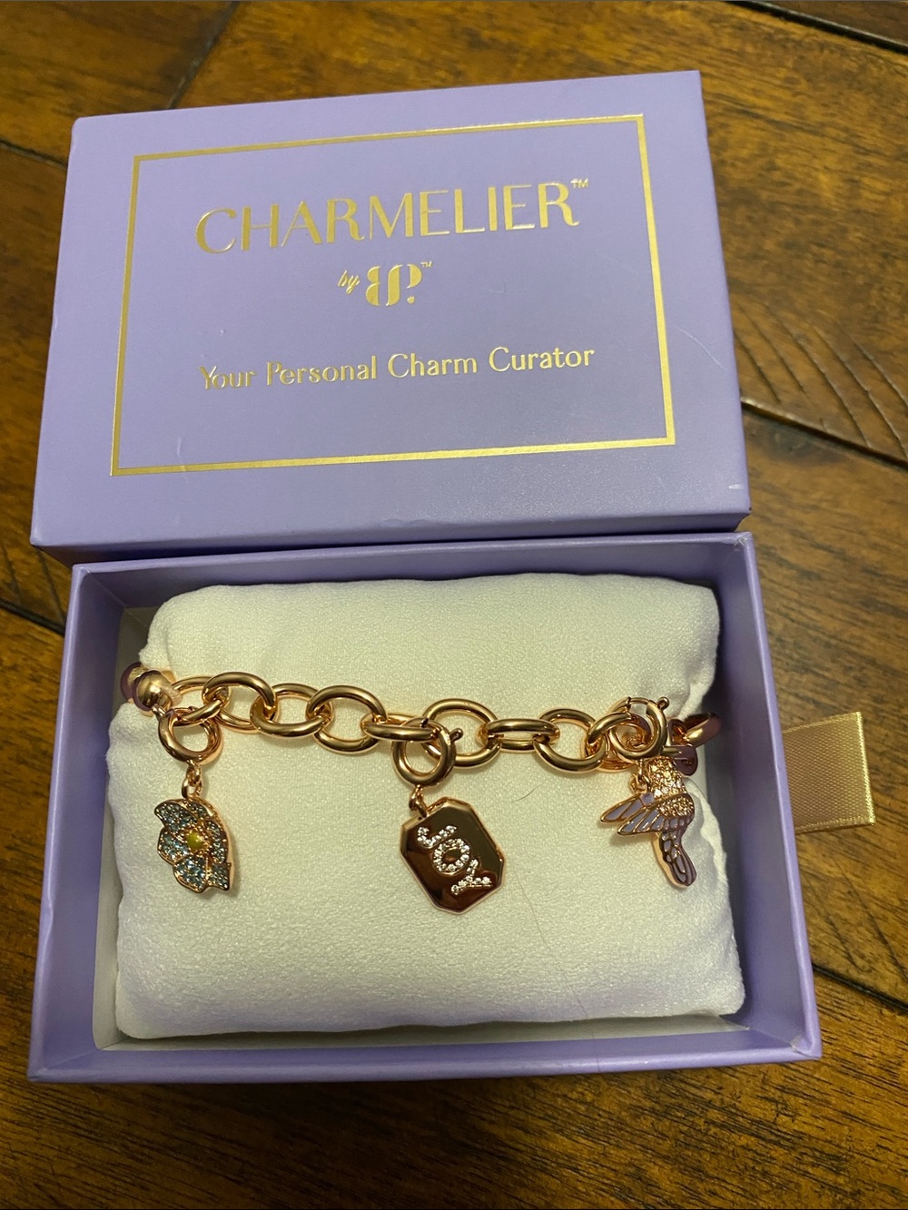 Bomb Party Charmelier Charm Bracelet - Cubic Zirconia - Humming With Happiness